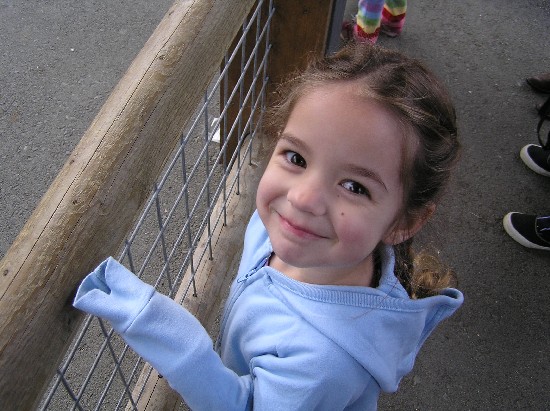 Kaija at the zoo in January 2005